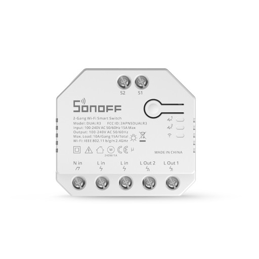 Контроллер освещения для рулонных жалюзи Sonoff Dual R3 LITE WiFi