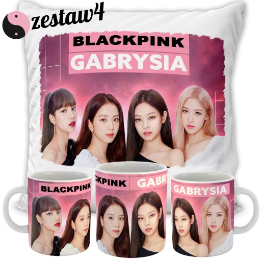 НАБОР ПОДУШКА + КРУЖКА BLACKPINK KPOP ПОДАРОК ​​НА ДЕНЬ РОЖДЕНИЯ + НАЗВАНИЕ РАЗЛИЧНЫЕ ДИЗАЙНЫ