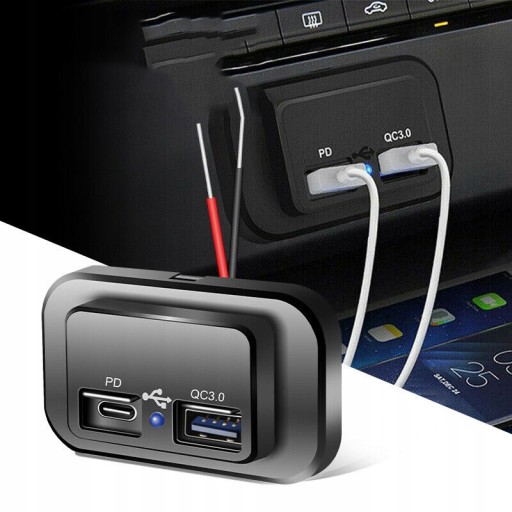 АВТОМОБИЛЬНОЕ ЗАРЯДНОЕ УСТРОЙСТВО USB 12 В 24 В PD QC3.0