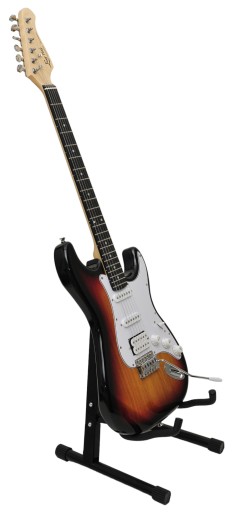STATYW GITAROWY / STOJAK NA GITARĘ METALOWY + STRUNY DO GITARY KLASYCZNEJ +