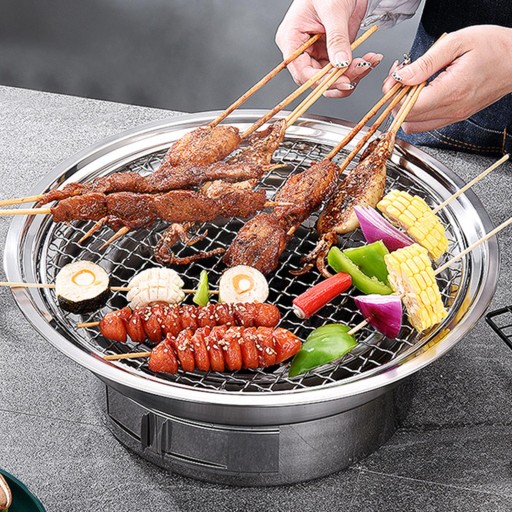Przenośne piece grillowe Uniwersalne małe piece grillowe bez płyty żelaznej
