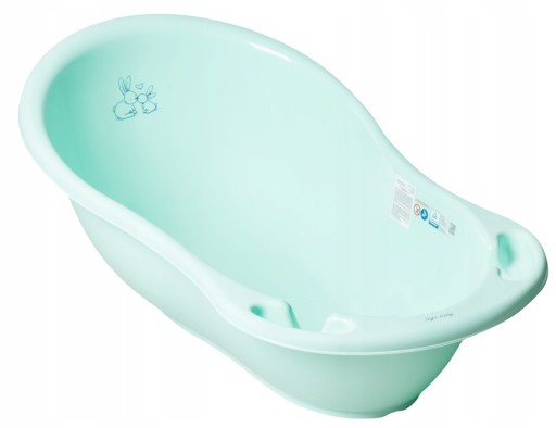 Детская ванночка Tega со сливом 86см Rabbits Green