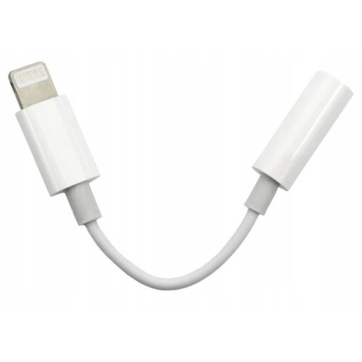 Переходник jack 3,5 мм для iPhone 12 Mini PRO MAX белый