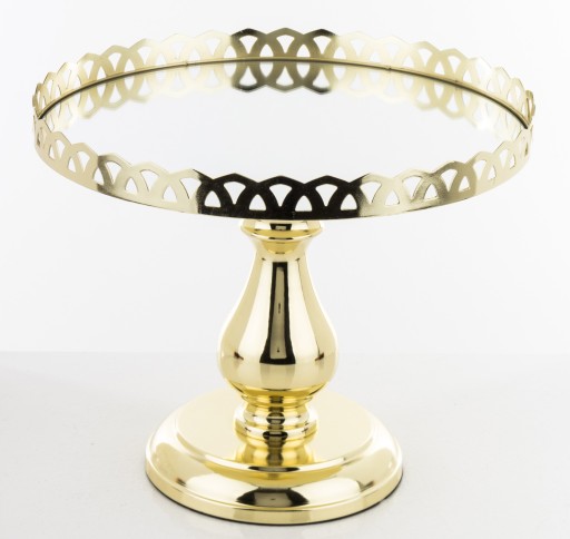 Patera taca złota metalowa lustrzana glamour