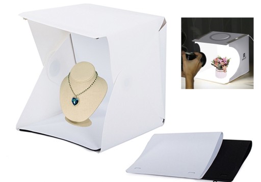 БЕСТЕНЕВАЯ ФОТОПАЛАТКА ДЛЯ ФОТОГРАФИЙ ПРОДУКТА 2x LED