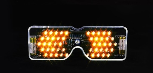 Imprezowe OKULARY LED aktywne na dźwiękORANGE DIY