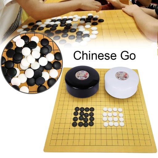 Старая китайская настольная игра в белом стиле Weiqi Checkers