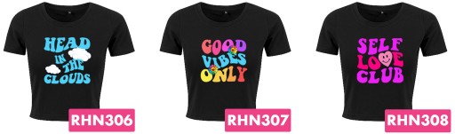 Топ короткая женская футболка GOOD VIBES ONLY Patterns L