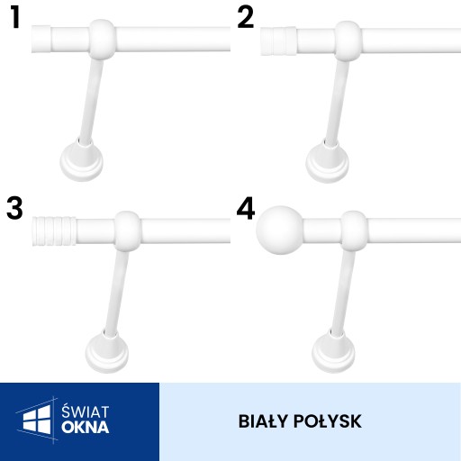 KARNISZ METALOWY FI 19 POJEDYNCZY 360 CM METAL