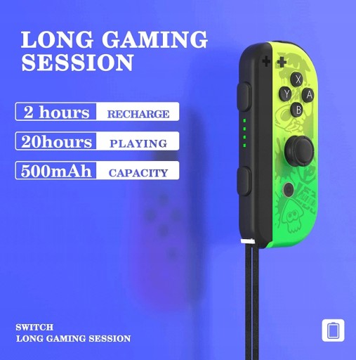 Разноцветная беспроводная панель для консоли Nintendo Switch.
