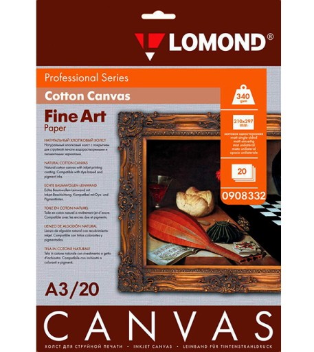 CANVAS А3 БУМАГА ДЛЯ УЧЕБНИКА 340г КОВР.