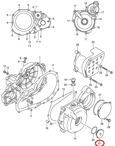 ПРОБКА КОНТРОЛЬНАЯ SUZUKI LTZ 90 250 400 LTR 450 OEM