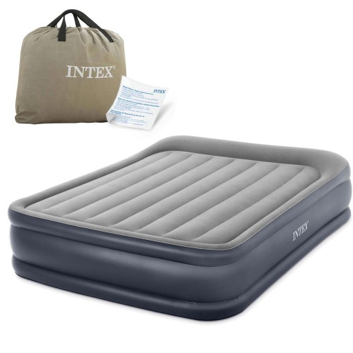 Матрас надувной INTEX 203х152см с насосом