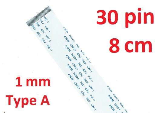 Taśma Flex FPC FFC VW-1 AWM 20624 80C 60V 8cm 30pi