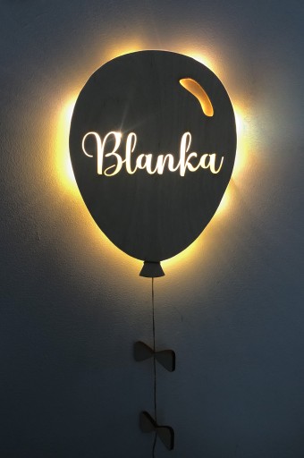 Ночник LED BALLOON С НАЗВАНИЕМ, НА АККУМУЛЯТОРАХ
