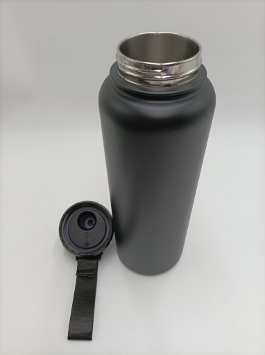 HUSKY ICE, термобутылка 1200мл с футляром, черный