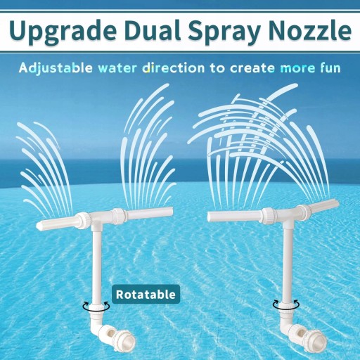 Фонтан для бассейна Dual Spray 2в1, белый