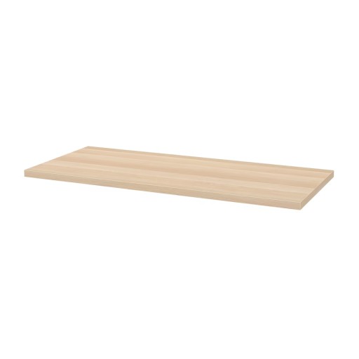 IKEA LAGKAPTEN / ALEX Biurko 140x60 cm dąb bejcowany na biało/czarnybrąz