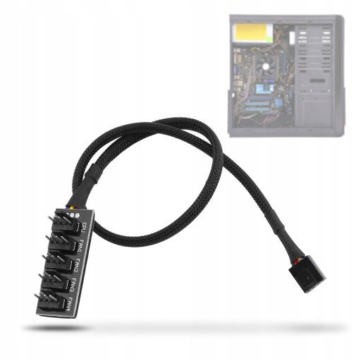 HUB PWM SPLITTER 5X 4 PIN ДЛЯ ВЕНТИЛЯТОРОВ