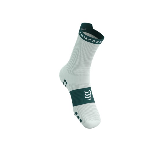 COMPRESSPORT Skarpetki do biegania wysokie V4 RUN HIGH sugar/storm T1