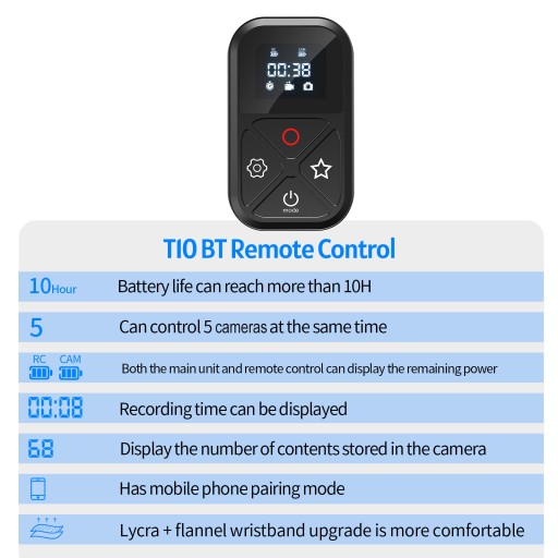 TELESIN GP-RMT-T10 Пульт дистанционного управления для спортивной камеры