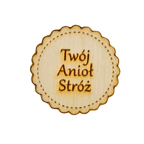 Tabliczka napis grawer twój anioł stróż w2 4 cm