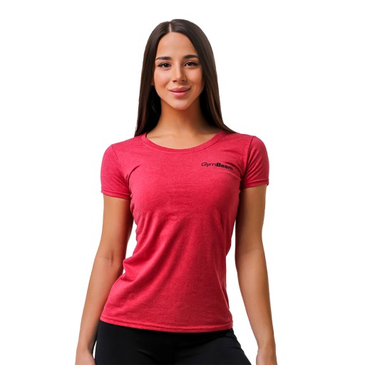 KOSZULKA DAMSKA BASIC CZERWONA - GymBeam XS