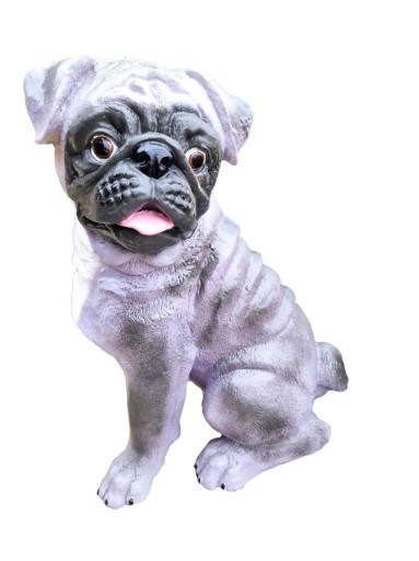 FIGURKA OGRODOWA - BULDOG / MOPS SIEDZĄCY model A