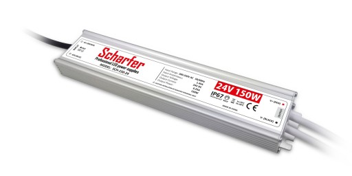 Zasilacz LED wodoodp. 6.25A 150W 24V IP67 Scharfer