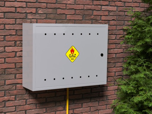 ГАЗОВЫЙ ШКАФ 60x80x25 ЯСЕНЬ С ЗАДНИЦОЙ