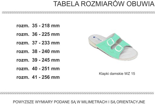 KLAPKI DAMSKIE OBUWIE MEDYCZNE skóra r.37