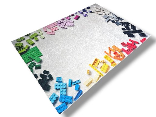 Dywan DIGITAL kolorowy w klocki 180x270 do zabawy klockami lego duplo cobi