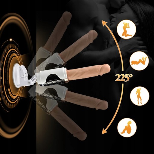 AUTOMATYCZNA MASZYNA DO SEKSU MASTURBATOR 2w1 DILDO 30 cm