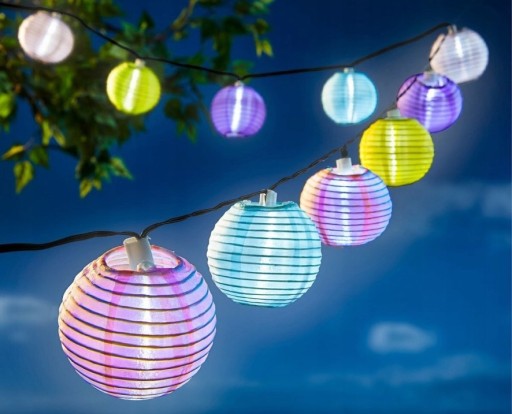 GIRLANDA SOLARNA ŁAŃCUCH 10LED OŚWIETLENIE