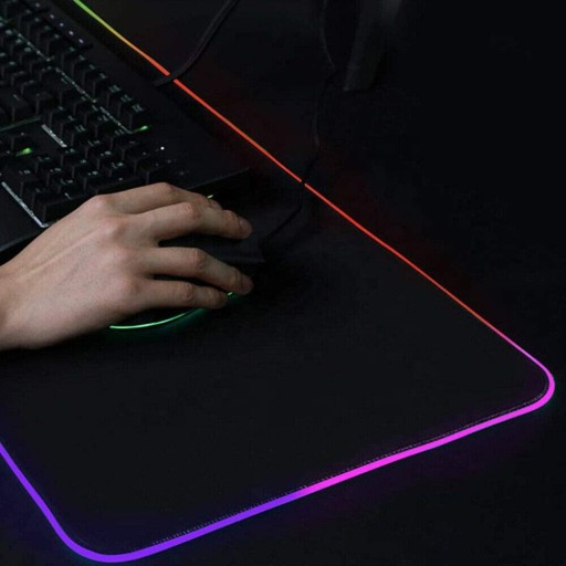 ИГРОВОЙ Большой коврик для мыши со светодиодной ПОДСВЕТКОЙ