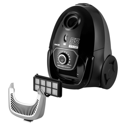 Мешковый пылесос 2л Sencor SVC 55 Тихий 75дБ HEPA H113 класс AAA