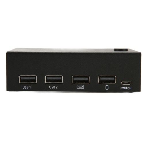 2-портовый KVM-переключатель с двумя мониторами