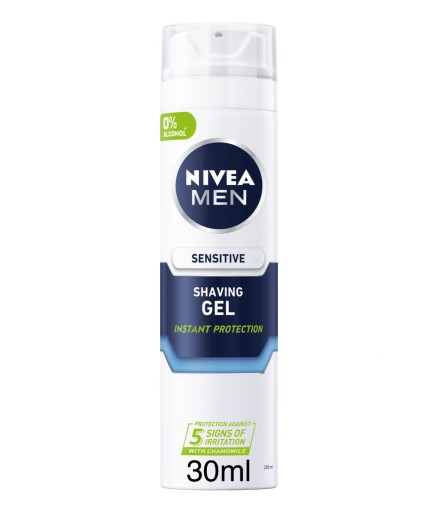 Nivea Men Sensitive Успокаивающий гель для бритья MINI 30 мл