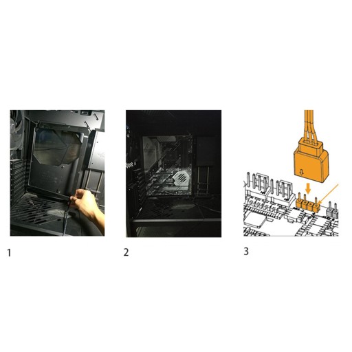 Задняя панель RGB 234x290x5 мм, 5 В, 3 контакта для большого размера ATX