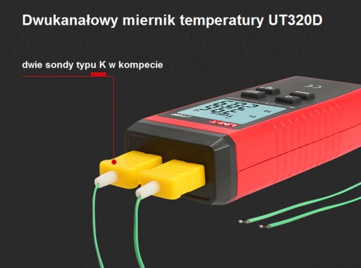 Цифровой термометр-измеритель температуры UT320D J/K