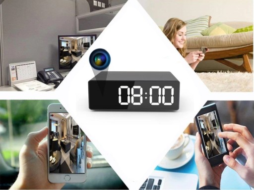 ЧАСЫ СО СКРЫТОЙ МИНИ-ШПИОНСКОЙ КАМЕРОЙ WIFI БУДИЛЬНИК