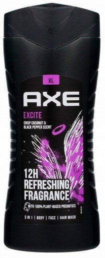 Мужской гель для душа Axe Excite 4x 400 мл Откройте для себя Intense Excitment