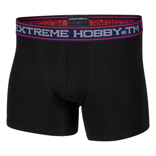Мужские хлопковые трусы-боксеры EXTREME HOBBY EH, 3 шт., черные, 3XL