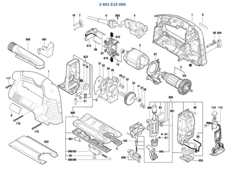 Подъёмная штанга лобзик BOSCH GST 140 BCE 000