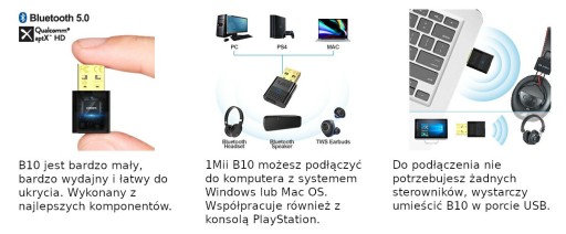 Bluetooth-адаптер 1Mii B10