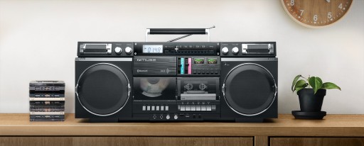 BOOMBOX RADIO KASETOWE AUX IN BLUETOOTH MAGNETOFON MUSE M-380 GB GHETTO