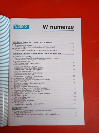 Проблемы по уходу и образованию, № 1/2002, январь 2002 г.