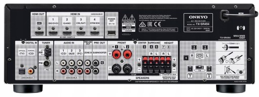 Ресивер ONKYO TX-SR494BDAB 7.2 BT 1120 Вт Черный