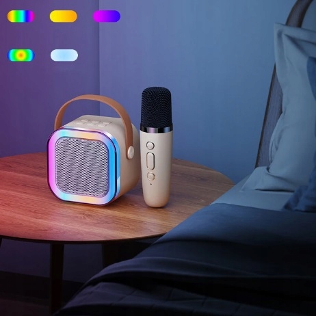 НАБОР КАРАОКЕ БЕСПРОВОДНОЙ МИКРОФОН + ДИНАМИК BLUETOOTH ДЛЯ ДЕТЕЙ