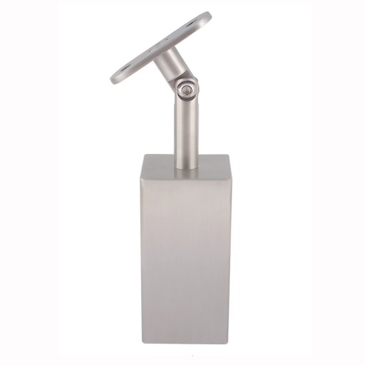 Zakończenie słupka Adapter górny 40x40x2 mm. Powierzchnia szlifowana INOX